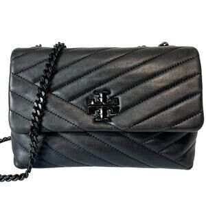 Tory Burch Kira Chevron Leather Quilted Convertible Shoulder Crossbody Bag